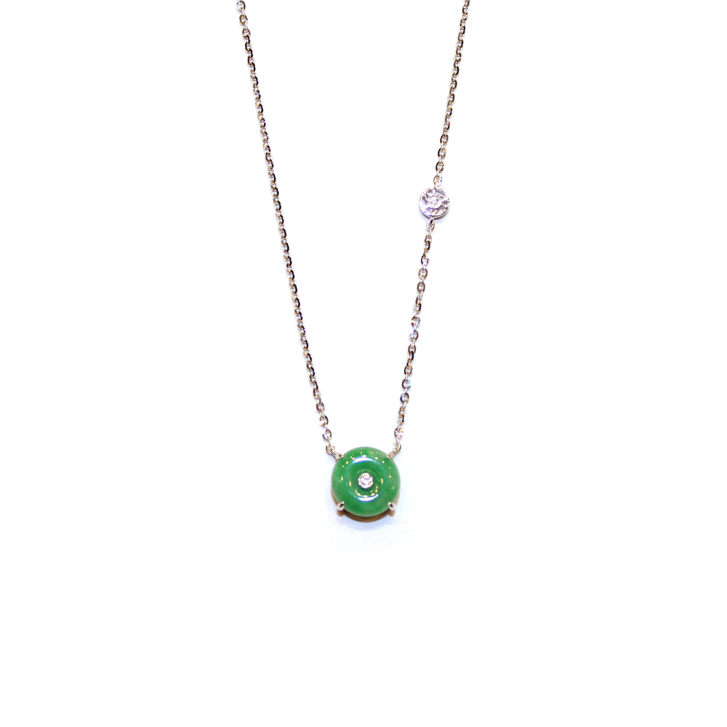 All Round Green Love Pendant Necklace丨全綠懷著愛吊墜頸鏈